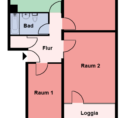 Demnächst frei! 3-Zimmer-Wohnung in Dortmund Scharnhorst