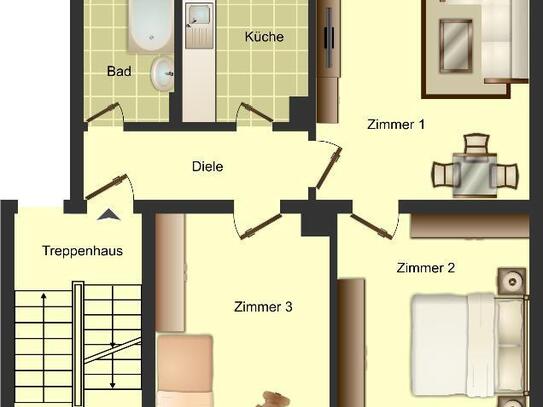 Demnächst frei! 3-Zimmer-Wohnung in Lünen Wethmar