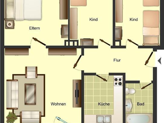 Bereits frei! 4-Zimmer-Wohnung in Beverungen