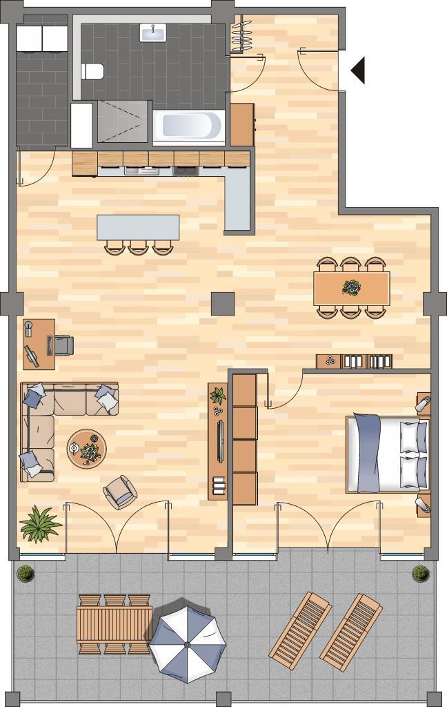 2-Zimmer-Wohnung in Bremen Woltmershausen