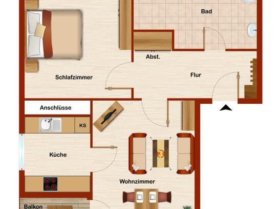 Gemütliche 2 Zimmer im Hammer Westen !