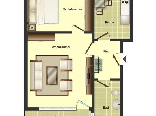 Demnächst frei! 2-Zimmer-Wohnung in Bergkamen Oberaden