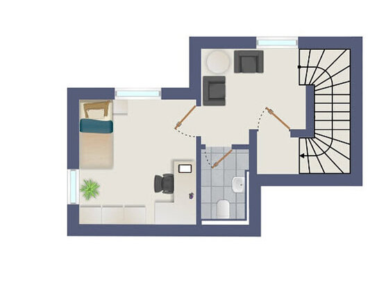 Moderne hochwertige 3-Zimmer-Maisonette-Wohnung mit tollem Ausblick in Bad Krozingen!