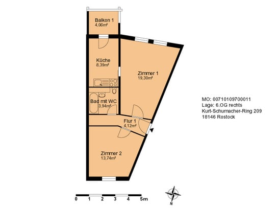 2-Zimmer-Wohnung: Planen Sie Ihre Zukunft im neuen Zuhause!