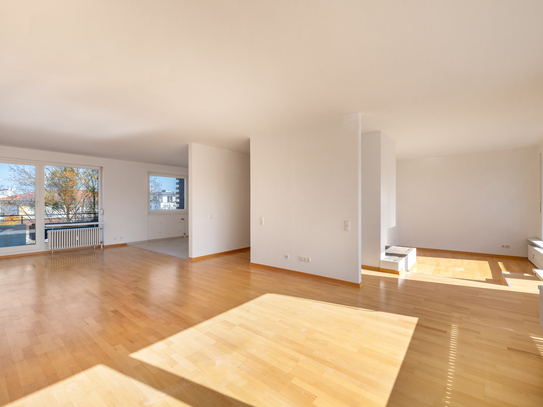 Private Dachterrasse über 100 m²: 3-Zimmer-Wohnung mit Kamin-Lounge und atemberaubendem Ausblick