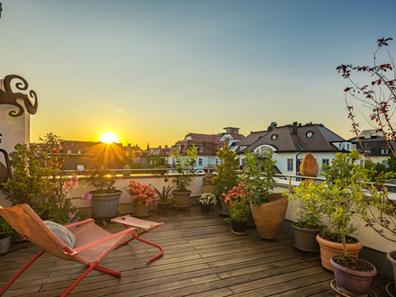 Loftähnliche Dachterrassen-Wohnung über 199 m² nahe der Blutenburgstraße