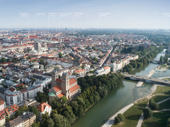 Neubau: Moderne 3-Zimmer-Wohnung mit technischen Raffinessen und großem Balkon im ruhigen Innenhof