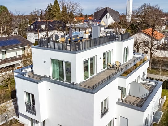 Neubau/Erstbezug: Exquisite Penthouse-Maisonette mit Rooftop-Terrasse in ruhiger Lage