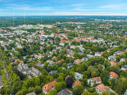 Villenkolonie Neuwittelsbach: Baugrundstück für Villa oder Doppelhaus in Toplage