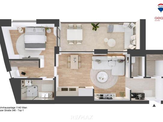 Neubau Erstbezug 1140 | 2 Zimmer | Loggia | PROVISIONSFREI