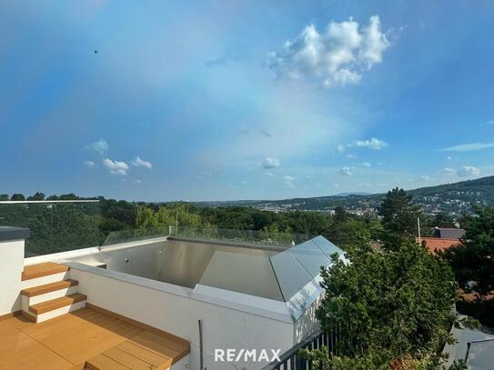 Dachgeschoßtraum mit DACHTERRASSE, FERNBLICK, BALKONE, RUHELAGE