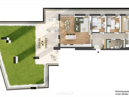 Neubau Erstbezug 1140 | 4 Zimmer | ca. 200 m² Terrasse & Dach-Garten | PROVISIONSFREI