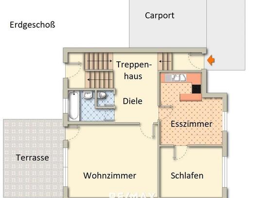 5 Zimmer Einfamilienhaus oder 2 Wohnungen