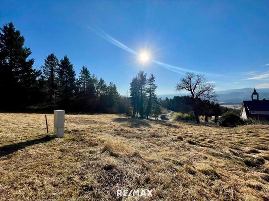 Baugrundstück in absoluter sonniger Ruhelage mit herrlicher Aussicht