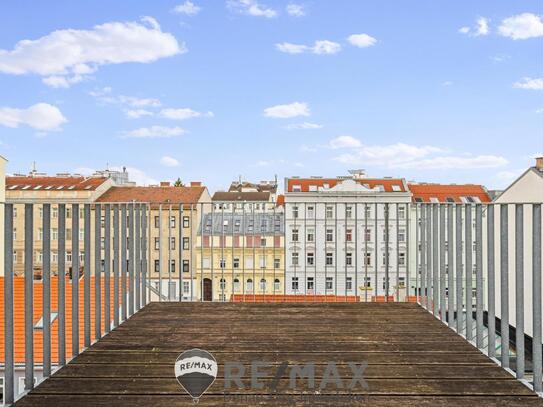 “Charmante 3-Zimmer-Maisonettewohnung im Dachgeschoß mit Balkon in Favoriten“