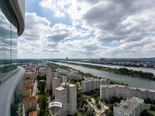 "Traumhafte Wohnung im 26. Stock mit Loggia - UNO City - Reichsbrücke - Donauinsel"