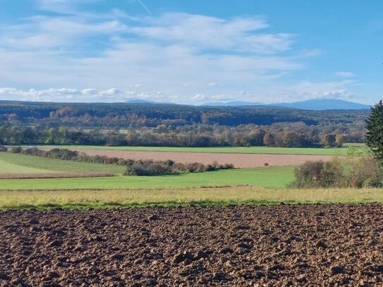 Ebener Baugrund mit traumhafter Aussicht