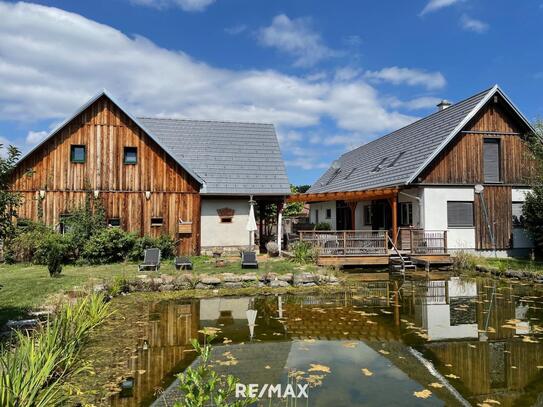 Riegersburg: Hof mit Schwimmteich - 6er Frühstückspension - Pferdehotel - Pferdehof