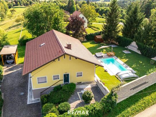 Luxuriöses geräumiges Einfamilienhaus mit Pool, Sauna u. v. m. 15 Min. von Graz