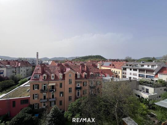 3-Zimmer Dachgeschosswohnung mit Schlossbergblick