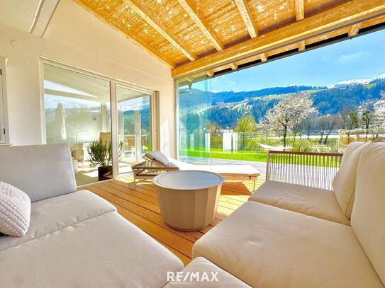 Haus mit zwei Wohnungen auf ca. 820 m² Traumgrundstück mit Berg & Flussblick