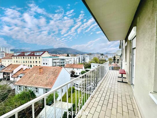 Vermietete 3-Zimmer-Wohnung mit Balkon und Blick über Graz