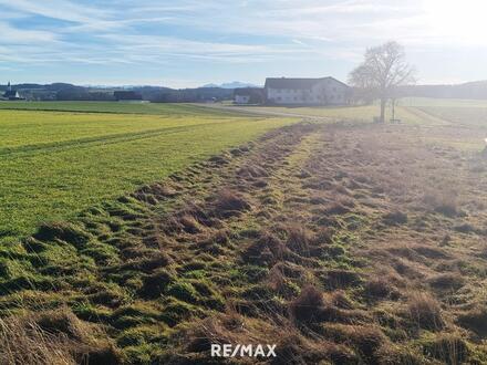 Sonniges und ruhiges Grundstück mit Alpenblick in Feldkirchen bei Mattighofen