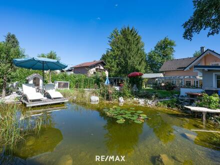 Einfamilienhaus mit Wellness, Pool und Naturgarten zum Wachküssen