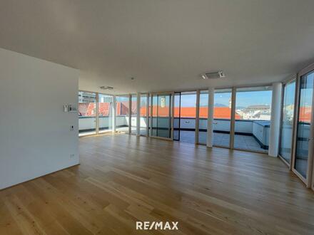 Erstbezug: Exklusives, modernes Penthouse mit ca. 90 m² Terrasse in der Klagenfurter Innenstadt