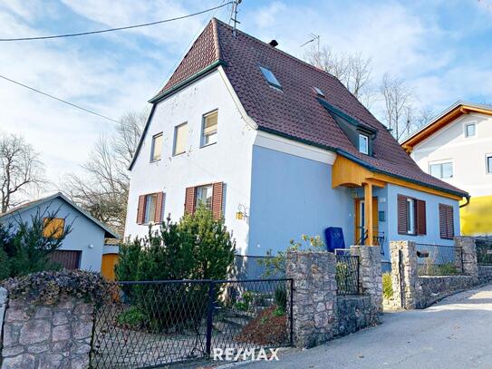 ***OPEN HOUSE Freitag, 28. März 2025 von 14 - 17 Uhr***Einfamilienhaus mit Garten und Garage in idyllischer Lage