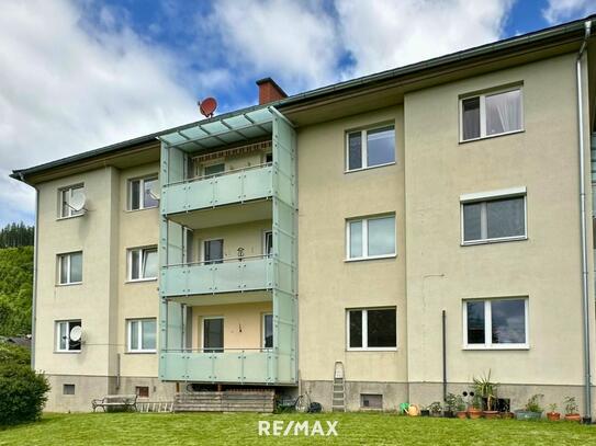 Helle 2-Zimmer-Mietwohnung mit Balkon und schöner Aussicht in Aflenz!