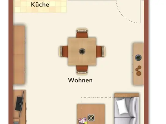 Wohnung zur Miete in Limburgerhof, Gemütliche 1-Zimmer-Erdgeschosswohnung in guter Lage Limburgerhofs