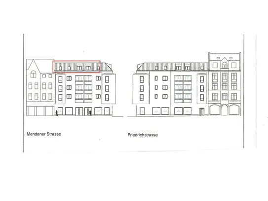 Neubau-Dachgeschosswohnungen mit Fahrstuhl