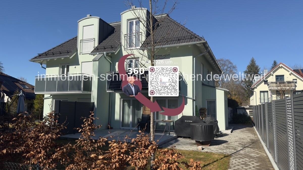                                                               Neuwertige Doppelhaush&auml;lfte mit S&uuml;dgarten -  2 Tiefgaragenpl&auml;tze                                                       in Haar (München)