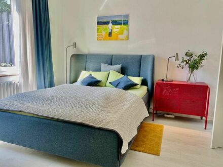 Liebevoll eingerichtetes, helles Studio Apartment in Parknähe | Modern Studio @City-airport-fair-Rhine