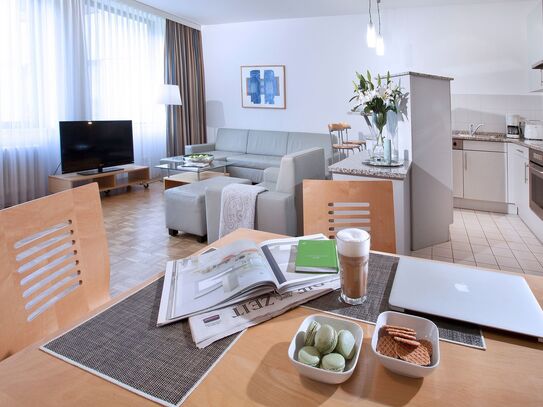 large serviced apartment for 2 people at the gates of Düsseldorf