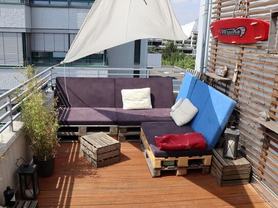 Fantastic, amazing penthouse with great rooftop terrace and balcony in Düsseldorf Derendorf, Dusseldorf - Amsterdam Apa…