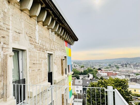 Luxus Penthouse, zentral, Blick über die Stadt