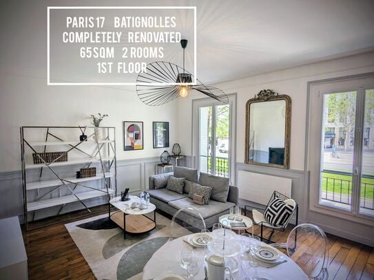 PARIS 65m² - Newly Renovated - 2 Bedrooms