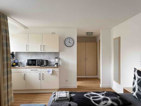 Trendy two-bed studio with kitchen