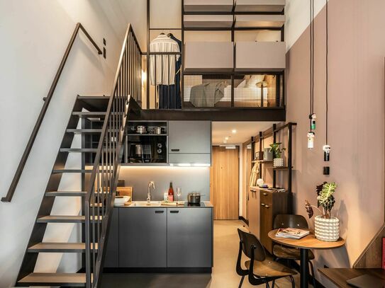 All you need is...Duplex 31m² mit Balkon(Möbliertes Apartment inkl. WIFI, Gym, Reinigung, Co-Working, Social Spaces: Ki…