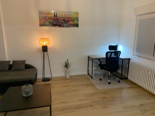 All in! Furnished 2 room apartment (ready to move in only with a suitcase) in a central location in Frechen