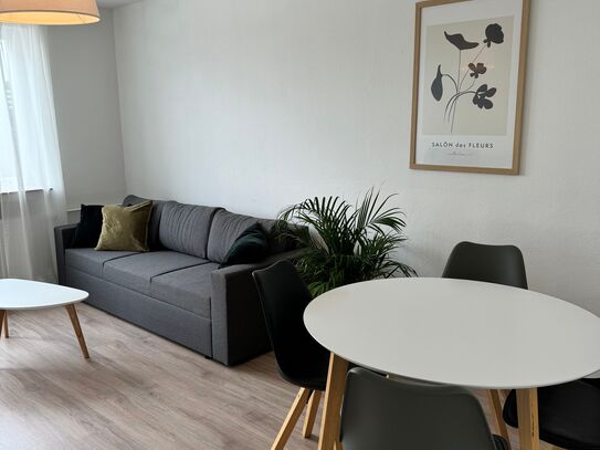 Modern, newly renovated 1BR w balcony | kitchen | washer
