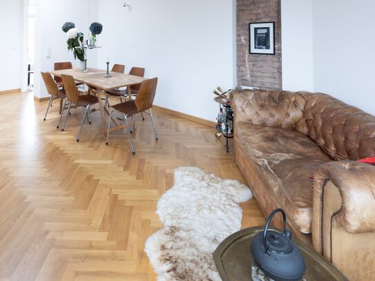 Stylishly furnished architect's flat above the roofs of Berlin