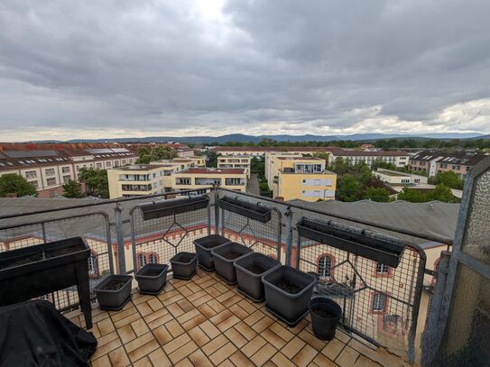 Penthouse flat for interim rent near Karlsruhe: 3 rooms, 105sqm, September 2024 - July 25