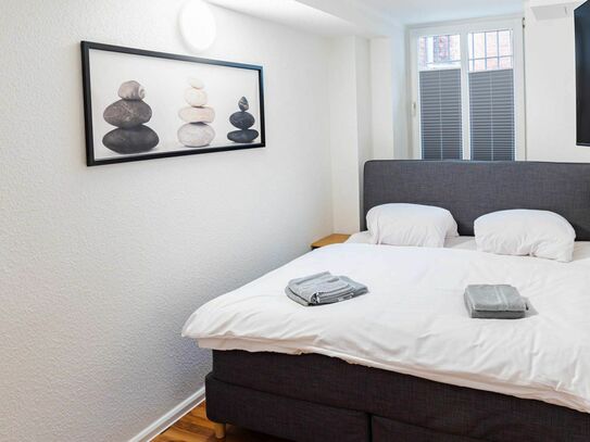 Modern eingerichtetes Apartment für 4 Personen direkt am Rostocker Hauptbahnhof.