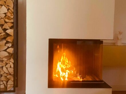 Luxus voll möblierte Wohnung mit Kamin in zentraler Lage, dennoch ruhig