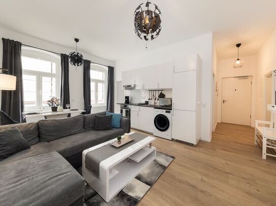 brandneues & zentrales Apartment 1-Schlafzimmer + Arbeitsplatz + Küche | Berlin Gesundbrunnen