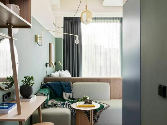 Modernes, stilvolles Apartment inklusive Außenpool, Co-Working und Fitnessstudio in München Obersendling