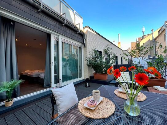 Gorgeous one-bedroom apartment with a large terrace, Dusseldorf - Amsterdam Apartments for Rent